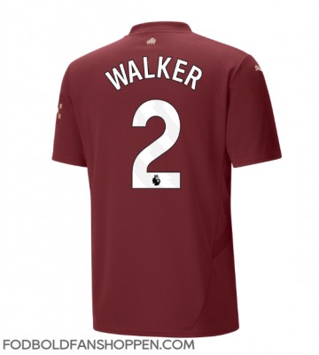 Manchester City Kyle Walker #2 Tredjetrøje 2024-25 Kortærmet